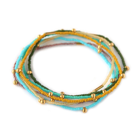 Cali Bracelets / set of 6 / Turquoise
