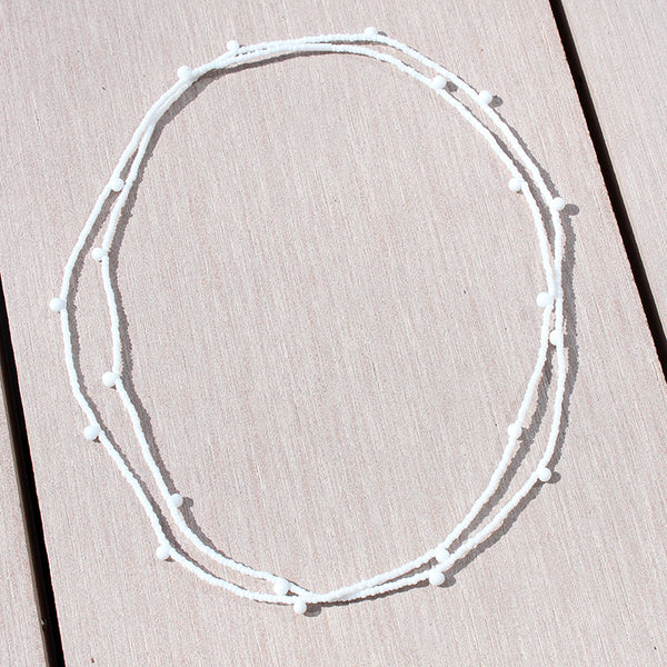Candy Chokers / Set of 2 / White – bluma project
