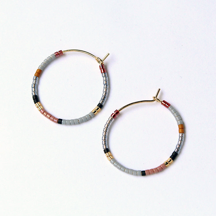 Beauty Hoops Small / Gray