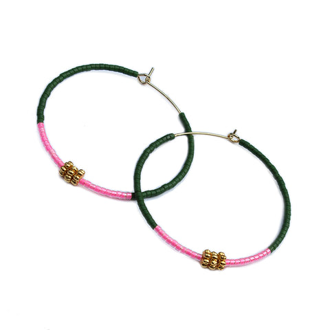 Color Field Hoops SM / Turquoise