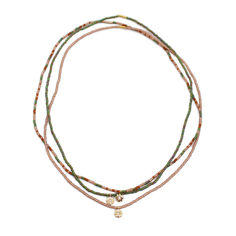 Petite Bow Necklace / Mint