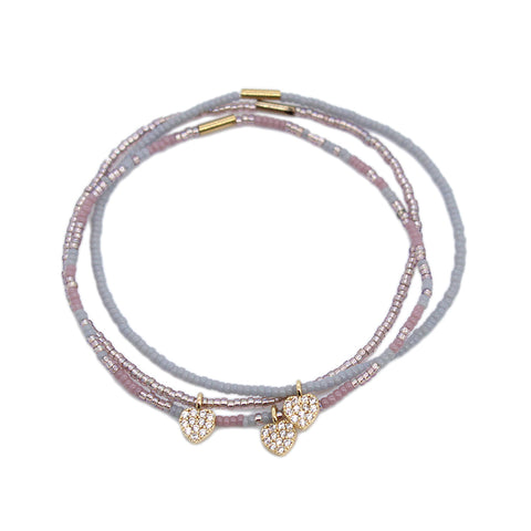 Charm Bracelet / Pink Gold
