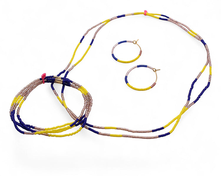 Rumi Chokers set of 2 / Yellow
