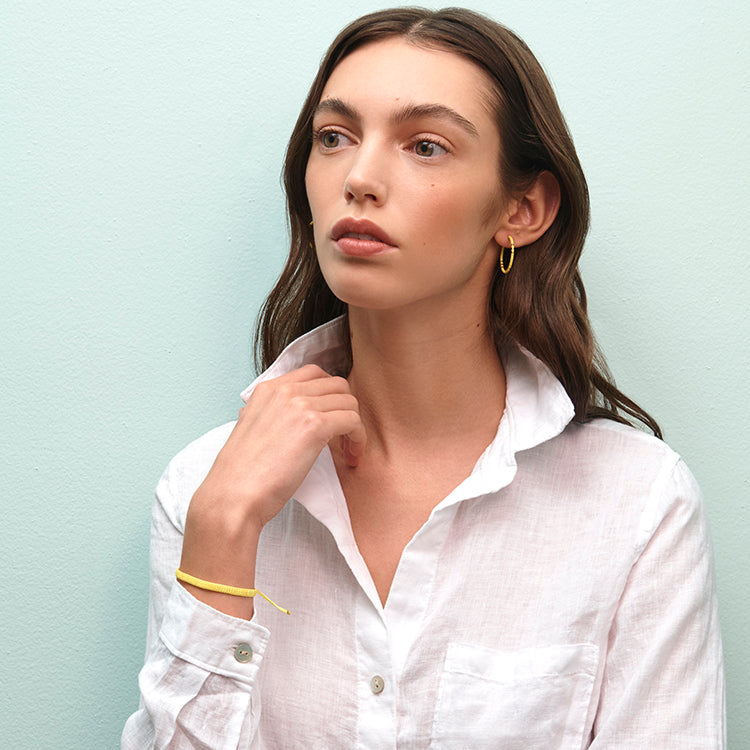Zoe Hoops / Small - Yellow