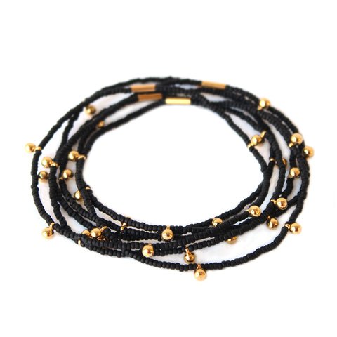 Cali Bracelets / set of 6 / Black