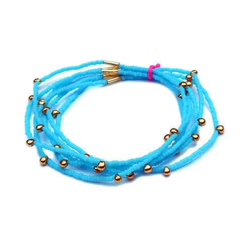 Cali Bracelets / set of 6 / Turquoise
