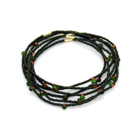 Candy Bracelets / Set of 6 / Olive