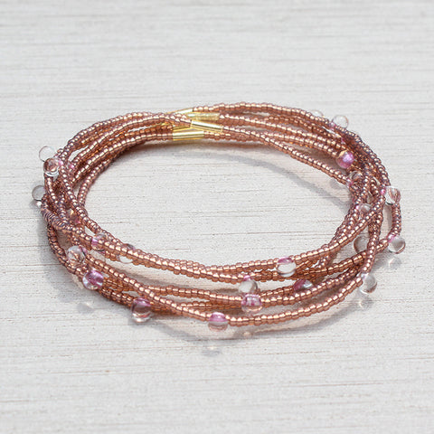 Candy Bracelets / Set of 6 / Rose Bronze