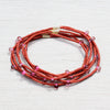 Candy Bracelets / Set of 6 / Terracotta