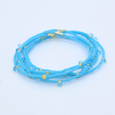 Candy Bracelets / Set of 6 / Turquoise