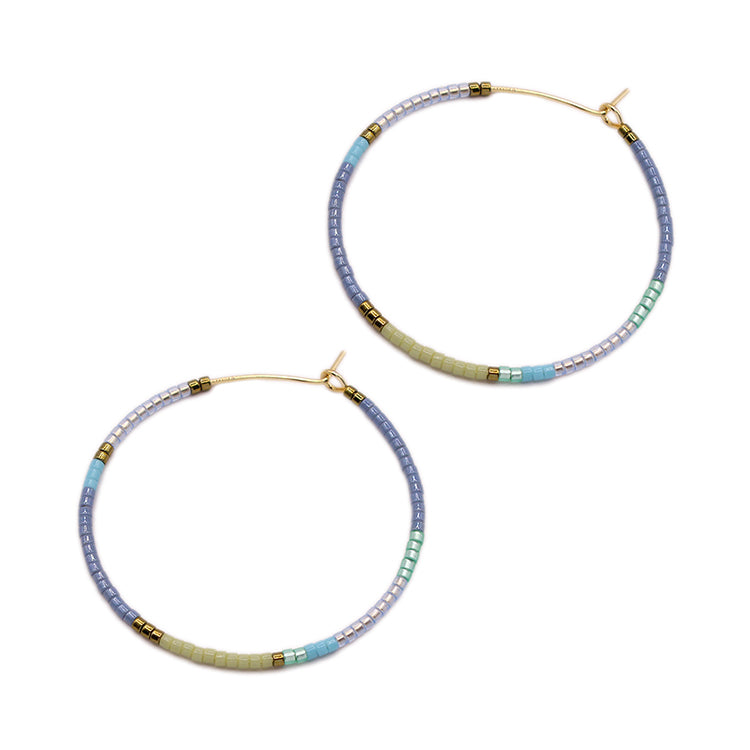 Beauty Hoops / Denim Blues