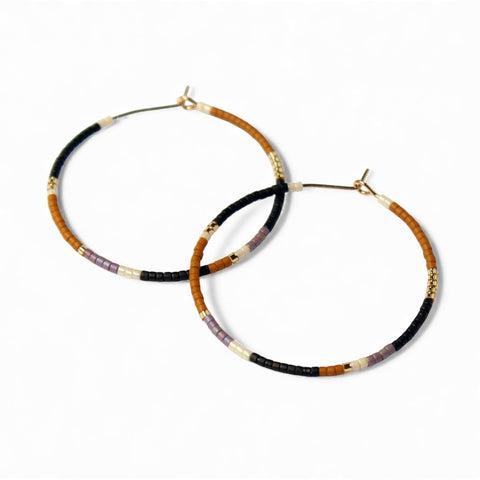 Beauty Hoops Large / Black