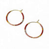 Beauty Hoops Small / Maroon