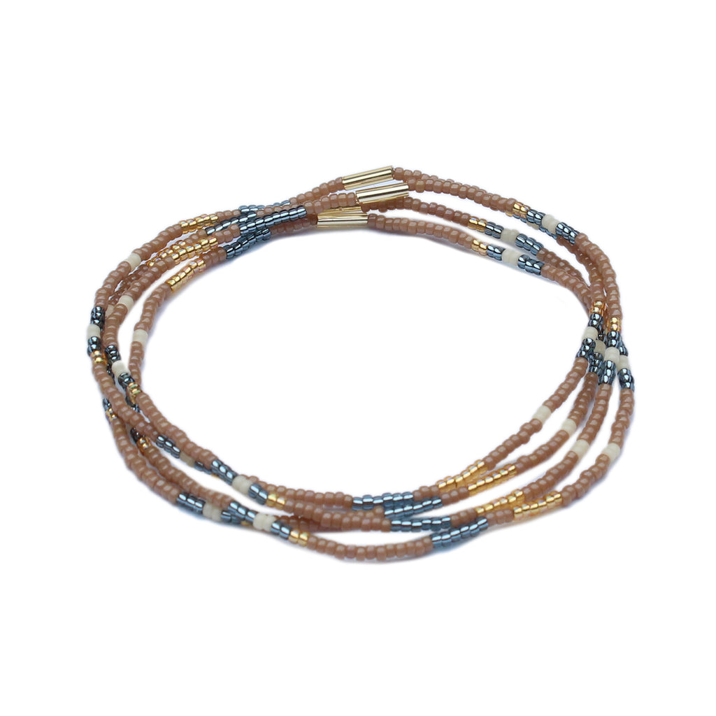 Ojai Bracelets set of 4 / Latte