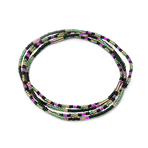 Gaia Bracelets set of 4 / Olive