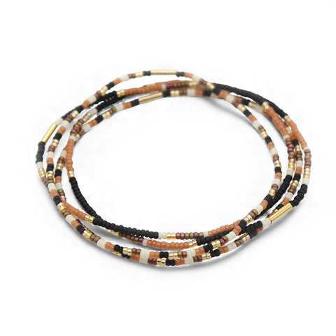 Gaia Bracelets set of 4 / Black
