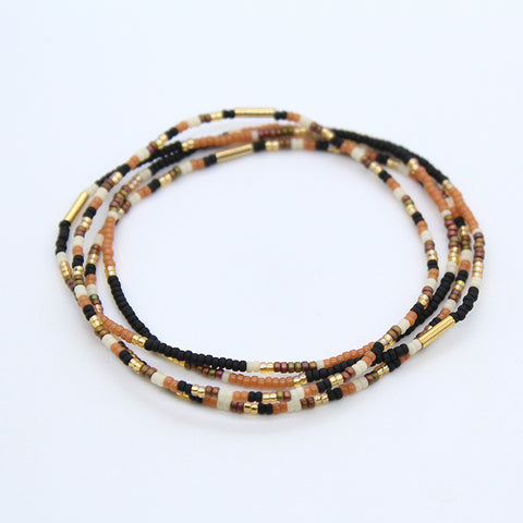 Gaia Bracelets set of 4 / Black