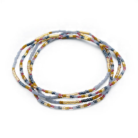 Gaia Bracelets set of 4 / Gray