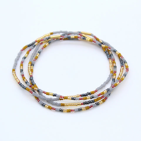Gaia Bracelets set of 4 / Gray