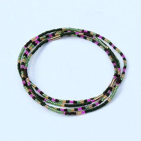 Gaia Bracelets set of 4 / Olive