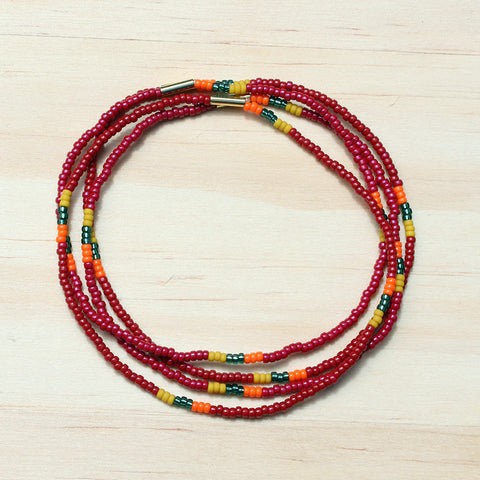 Naomi Bracelets set of 4 / Maroon
