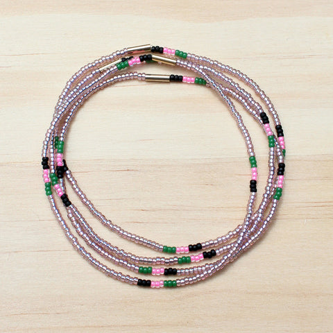 Naomi Bracelets set of 4 / Smoky Amythyst
