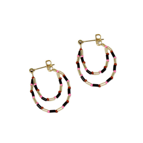 Rosette Hoops Small / Olive