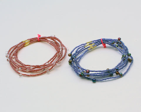 Candy Bracelets / Set of 6 / Cranberry