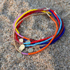 Color Block Bracelets / set of 6 - Mixed