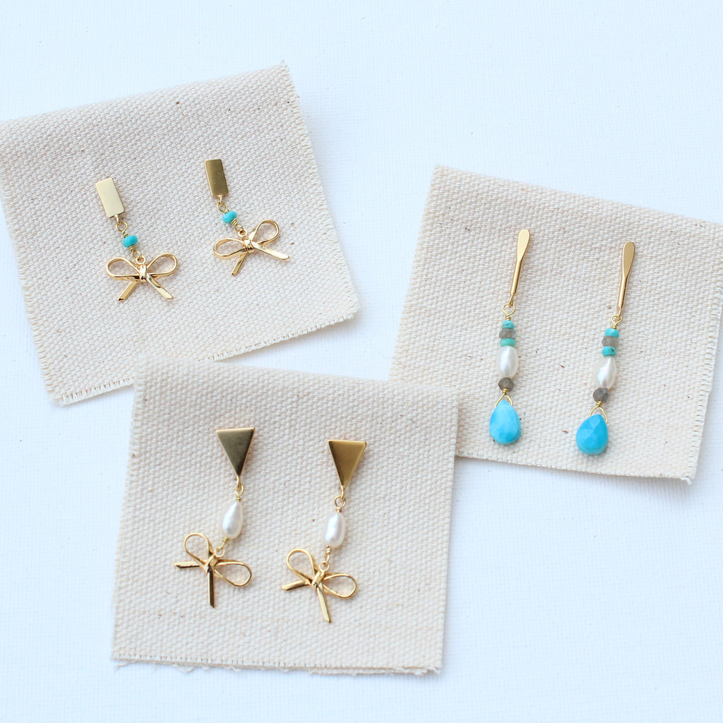 Bow Drop Earrings