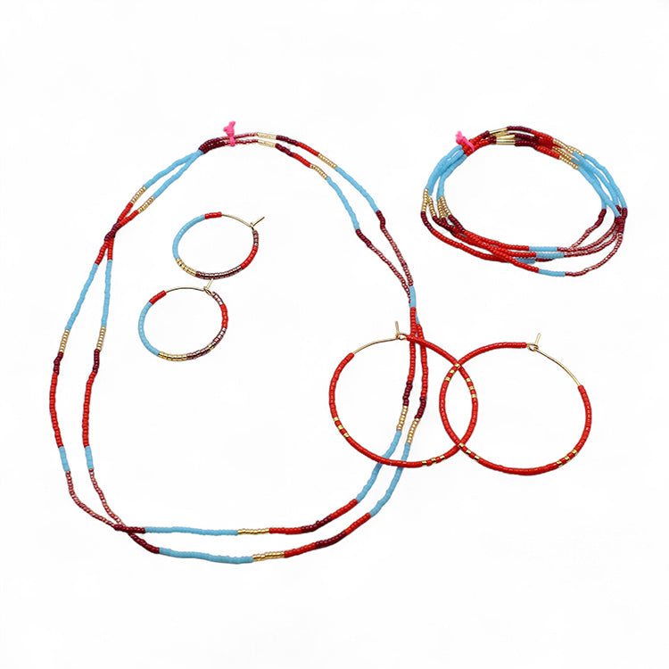 Fresco Hoops LG / Turquoise