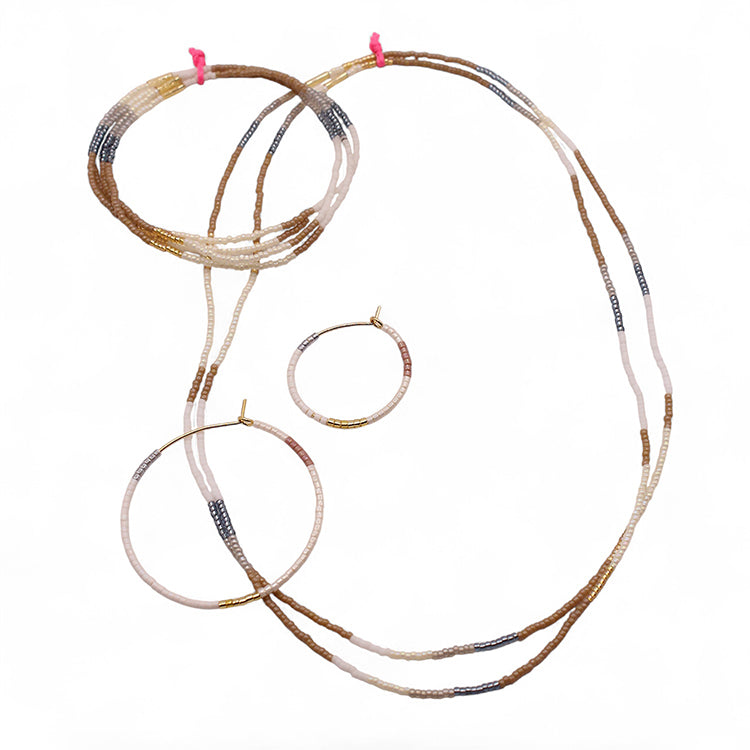 Rumi Chokers set of 2 / White