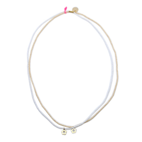 Charm Necklace / White