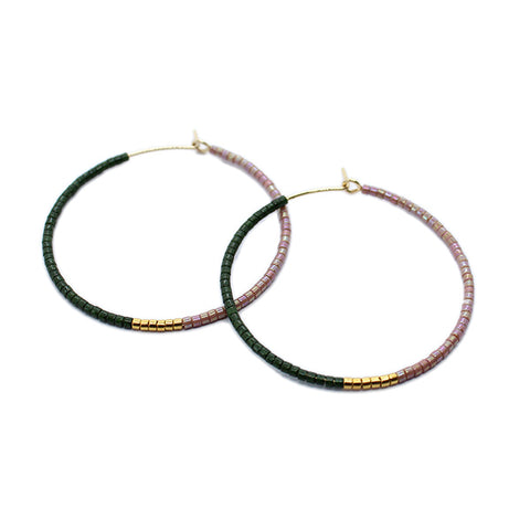 Color Field Hoops