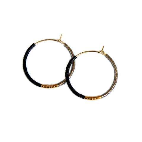 Color Field Hoops SM / Black