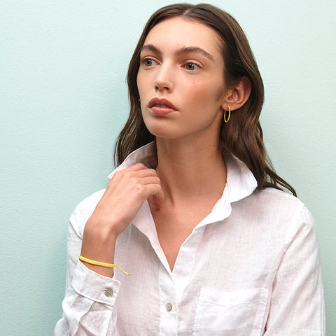 Zoe Hoops / Small - Yellow